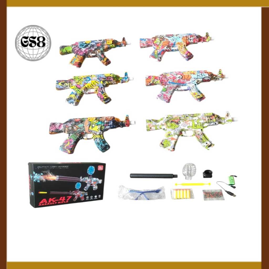 (GS8)Mainan Anak Ak 47 /Mainan Water Gun