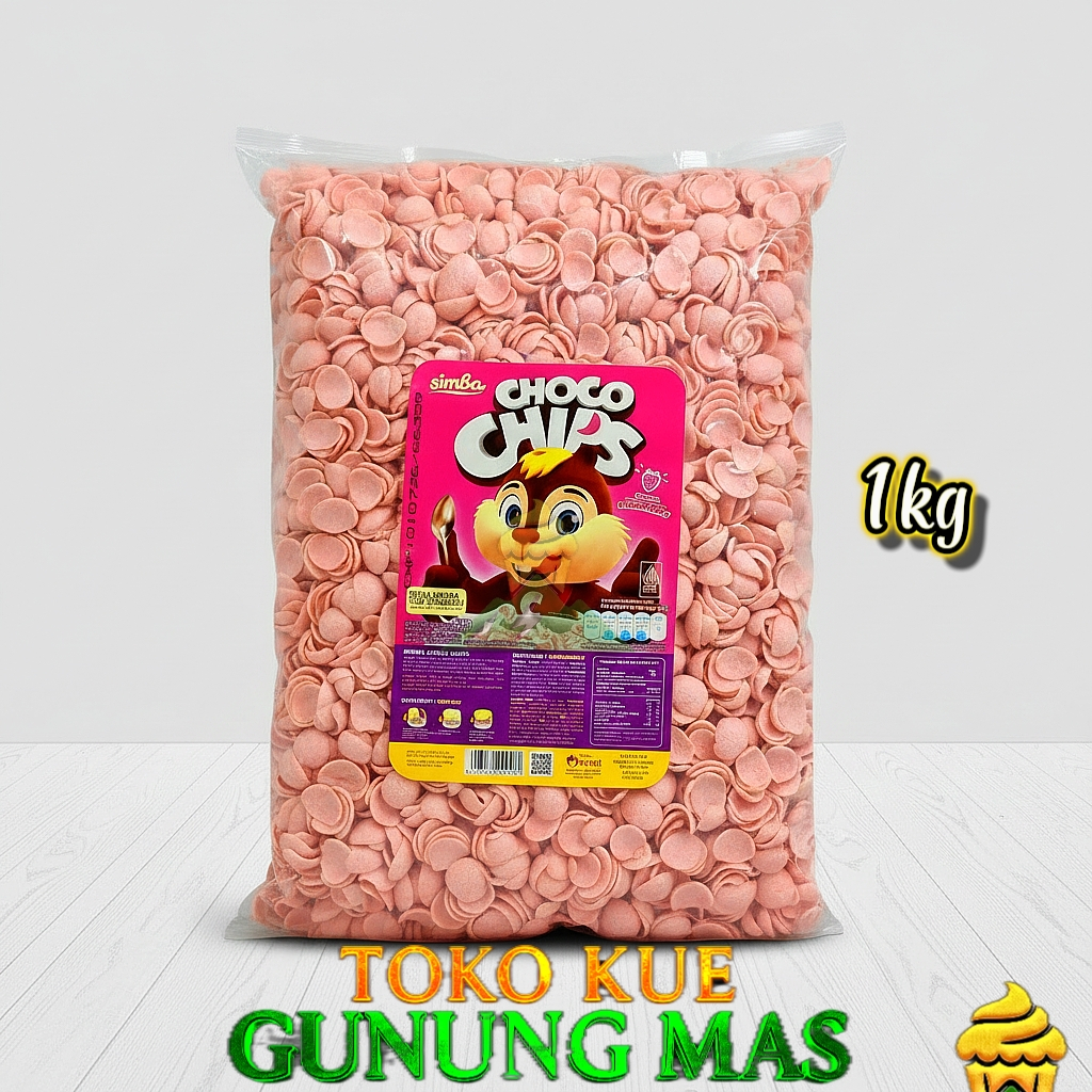 Coco Crunch 250gr | Sereal Choco Chips Rasa Strawberry | Koko Krunch Kiloan