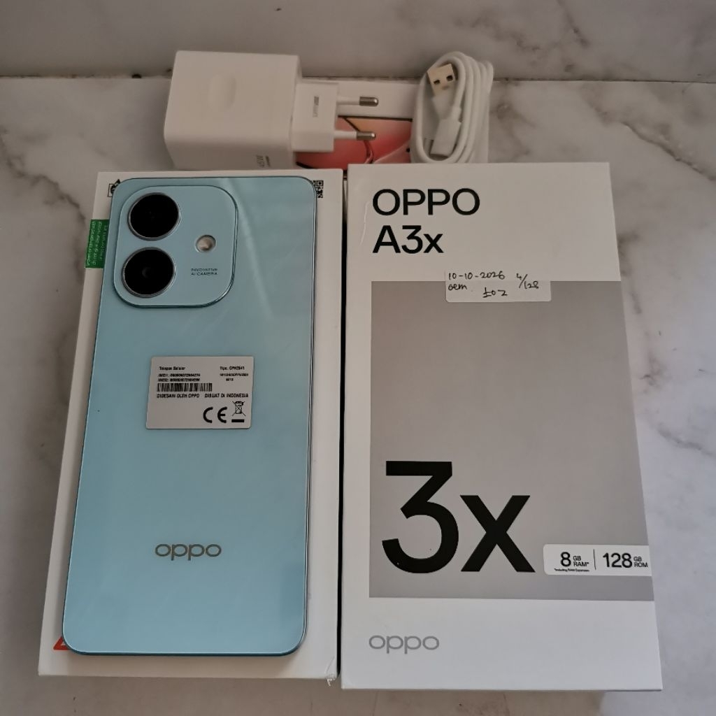 Oppo A3x ram 4GB 128GB Bekas - Garansi Resmi - second