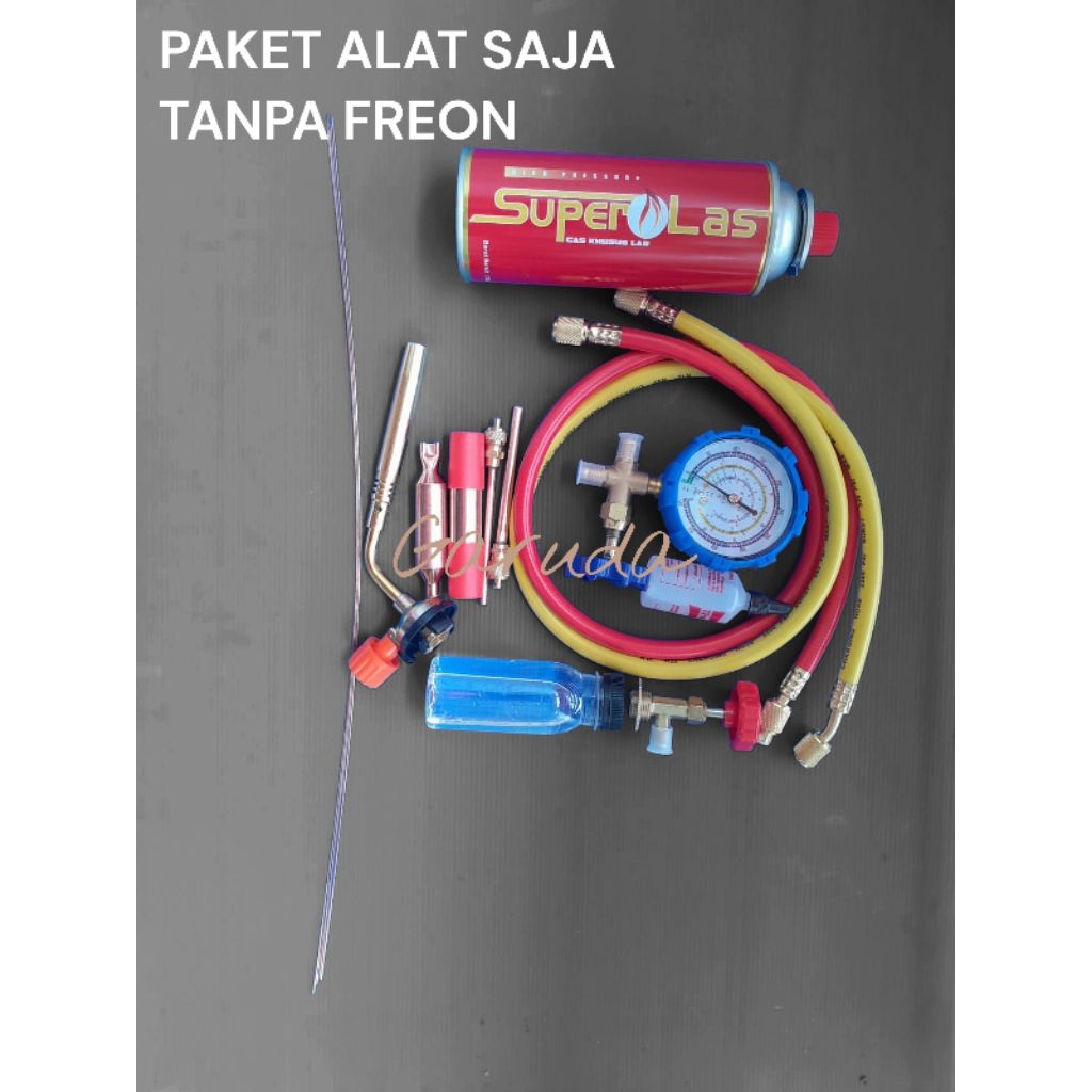 Paket Lengkap Pengisian Freon Kulkas Frezer showcase R600