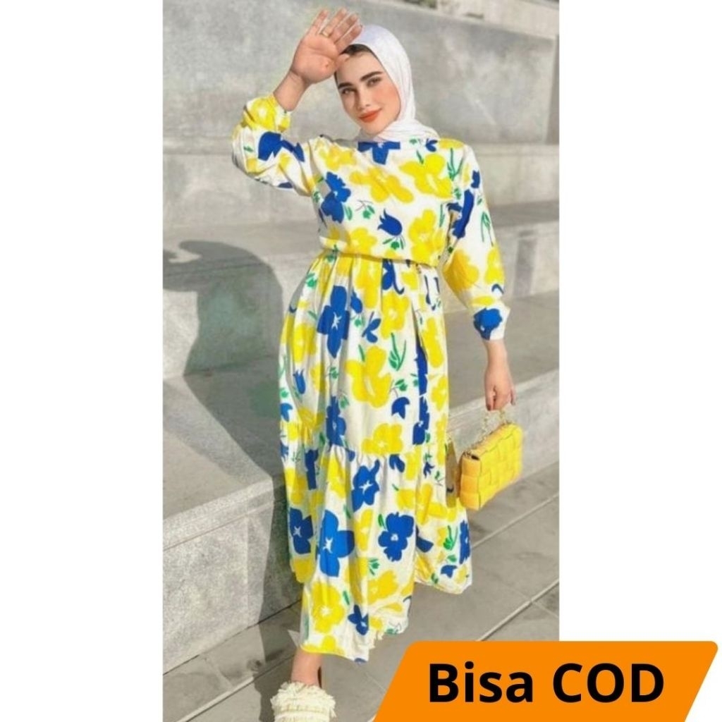 Dress  Import Tunik Premium Brand dan  Gamis cotton bonus Hijab (Etalase 2)