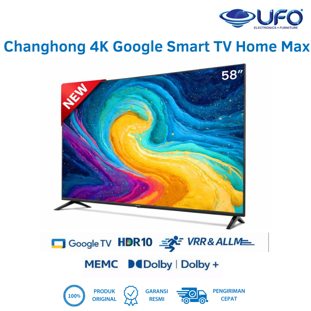 Changhong 58 Inch Google Smart TV Home Max 4K UHD U58LS1