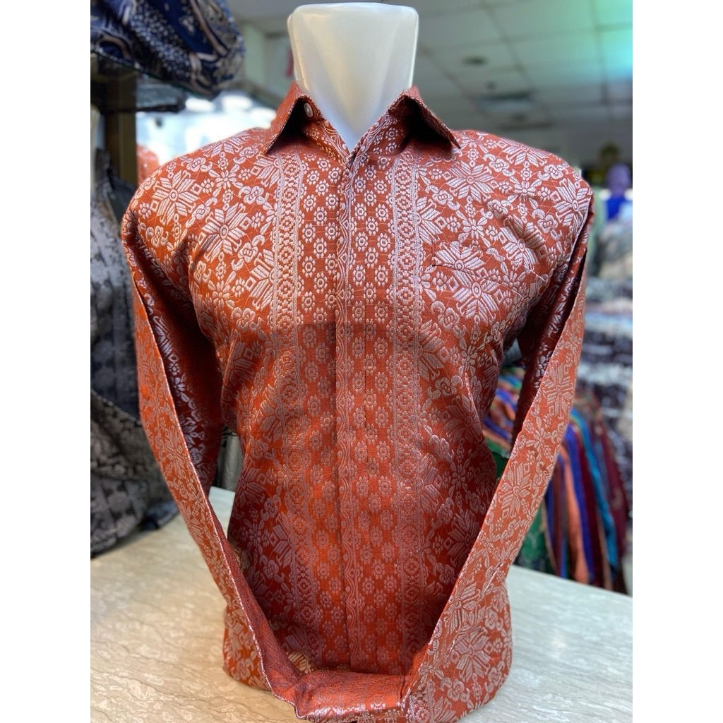 KEMEJA SONGKET//KEMEJA PRIA//SONGKET PRIA//ATASAN SONGKET PRIA