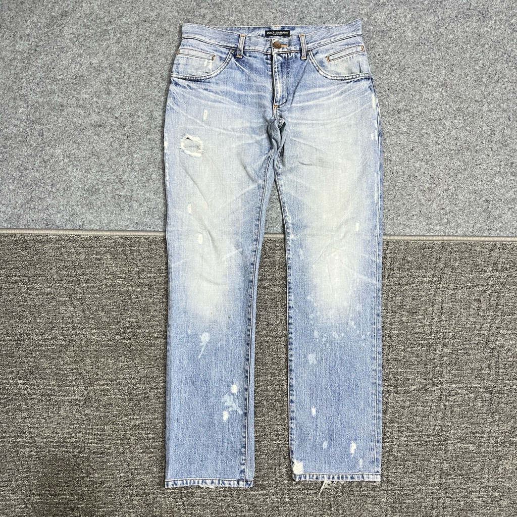 dolce&Gabbana jeans ripped pria