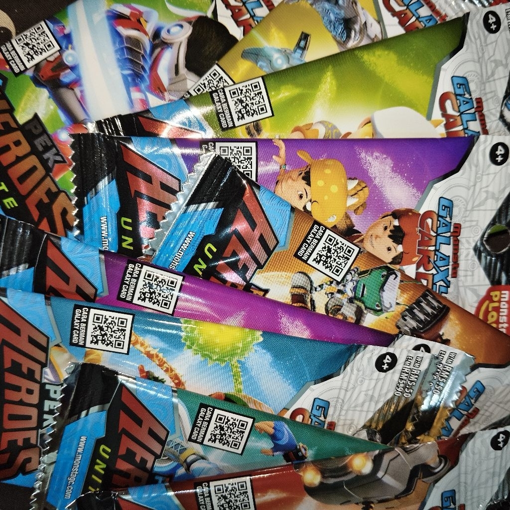 [HARGA SATUAN] Pek Heroes Unite — Monsta Galaxy Card Original Malaysia