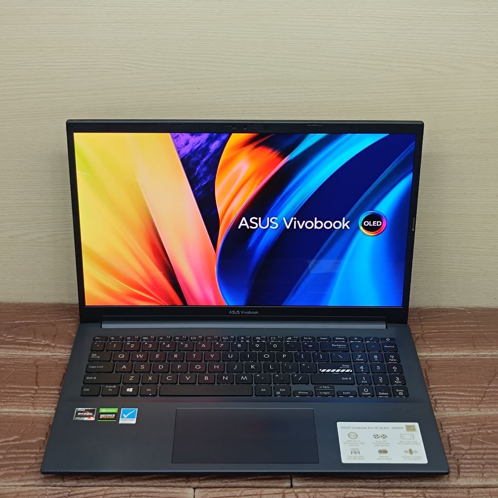 Laptop ASUS Vivobook Pro 15 OLED M3500QC AMD RYZEN 9-5900HX RAM 16GB SSD 512GB RTX 3050 SRGB 100%