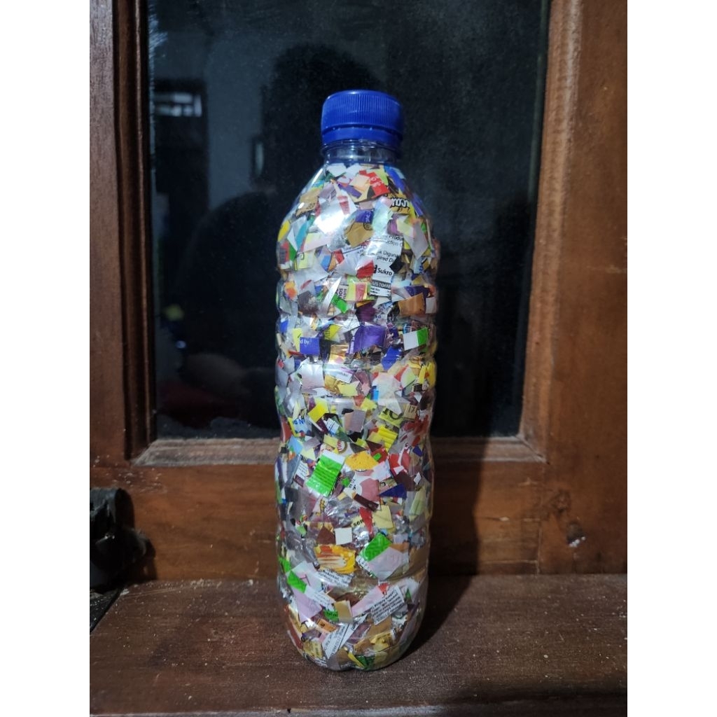 Ecobrick Ramah Lingkungan Botol Plastik 600ml Isi Padat
