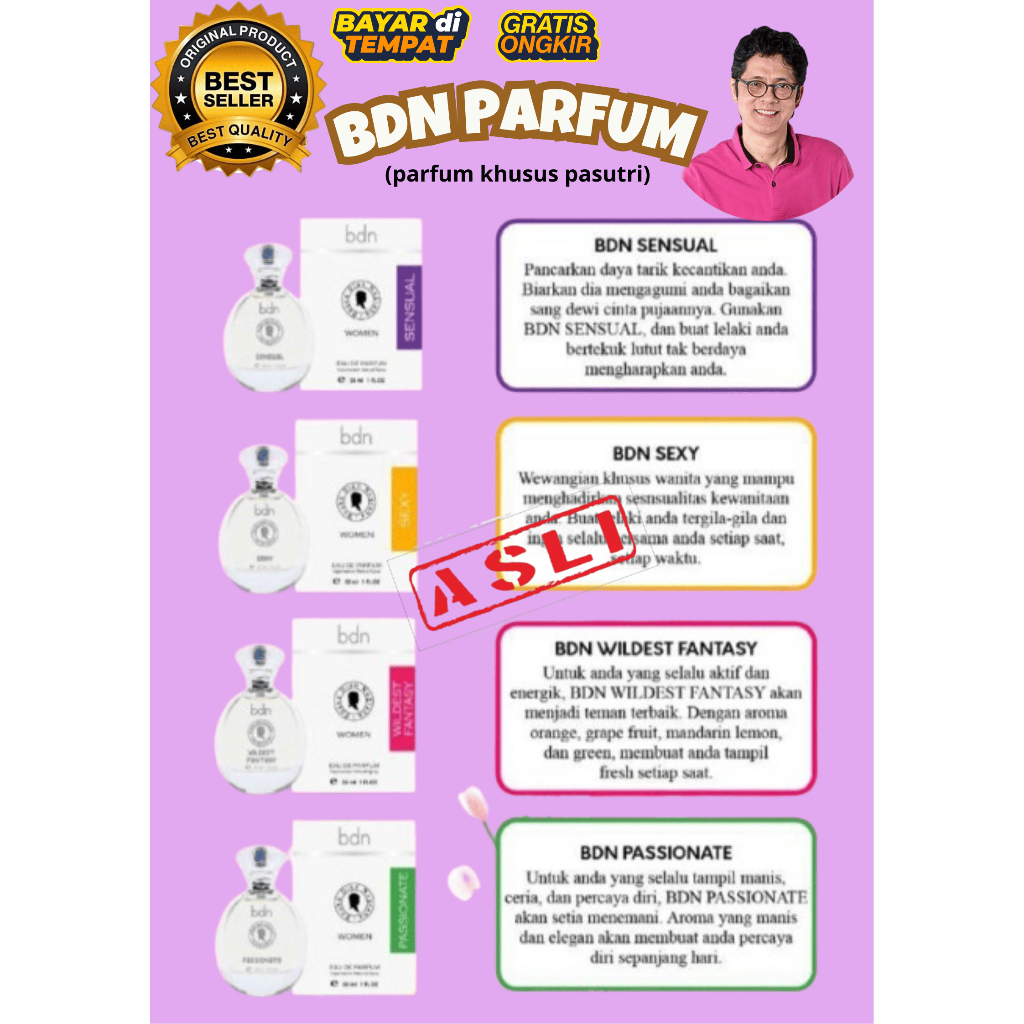 BDN parfum - parfum Dr. boyke -parfum viral pasutri  halal ASLI