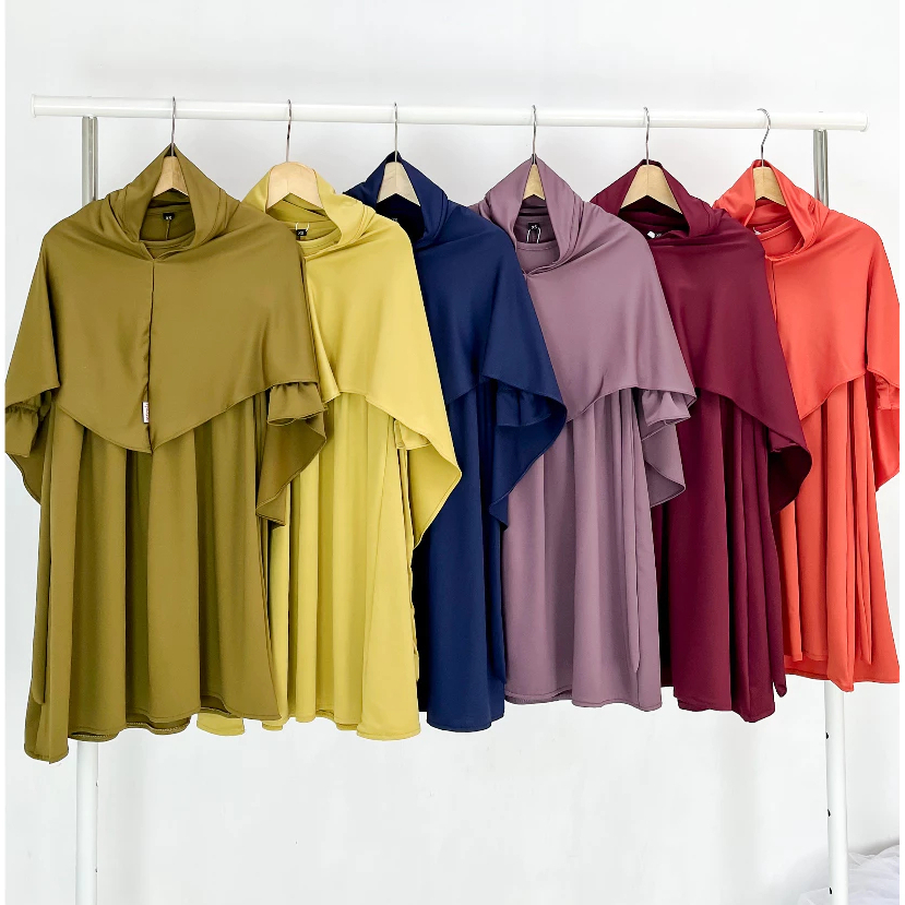 Gamis Anak Set Simple Elegan XS-L Banyak Warna