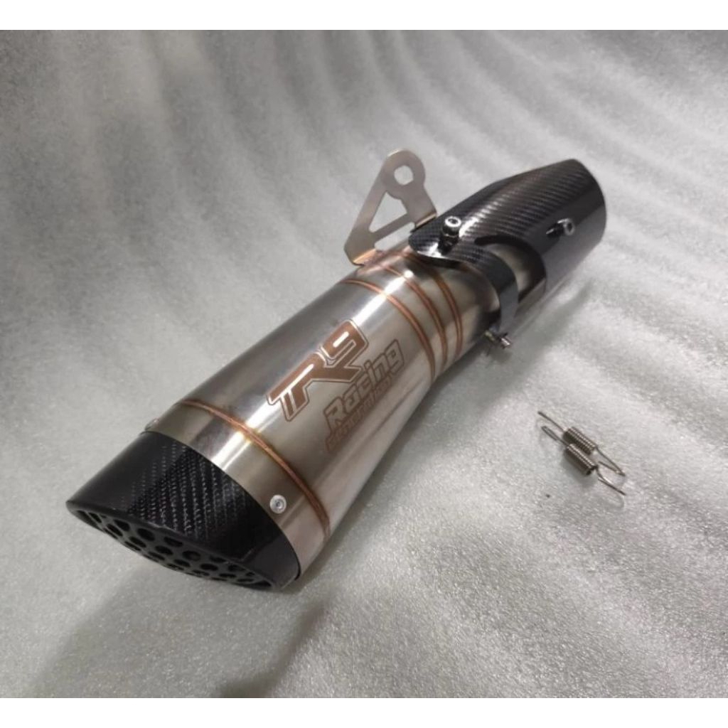 siliencer Knalpot R9 H2 SS Inlet 50 mm Bonus Per&Klem