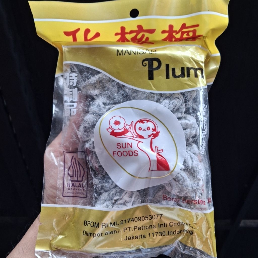 Kiamboi Manisan Plum buah kering tanpa biji 300gr