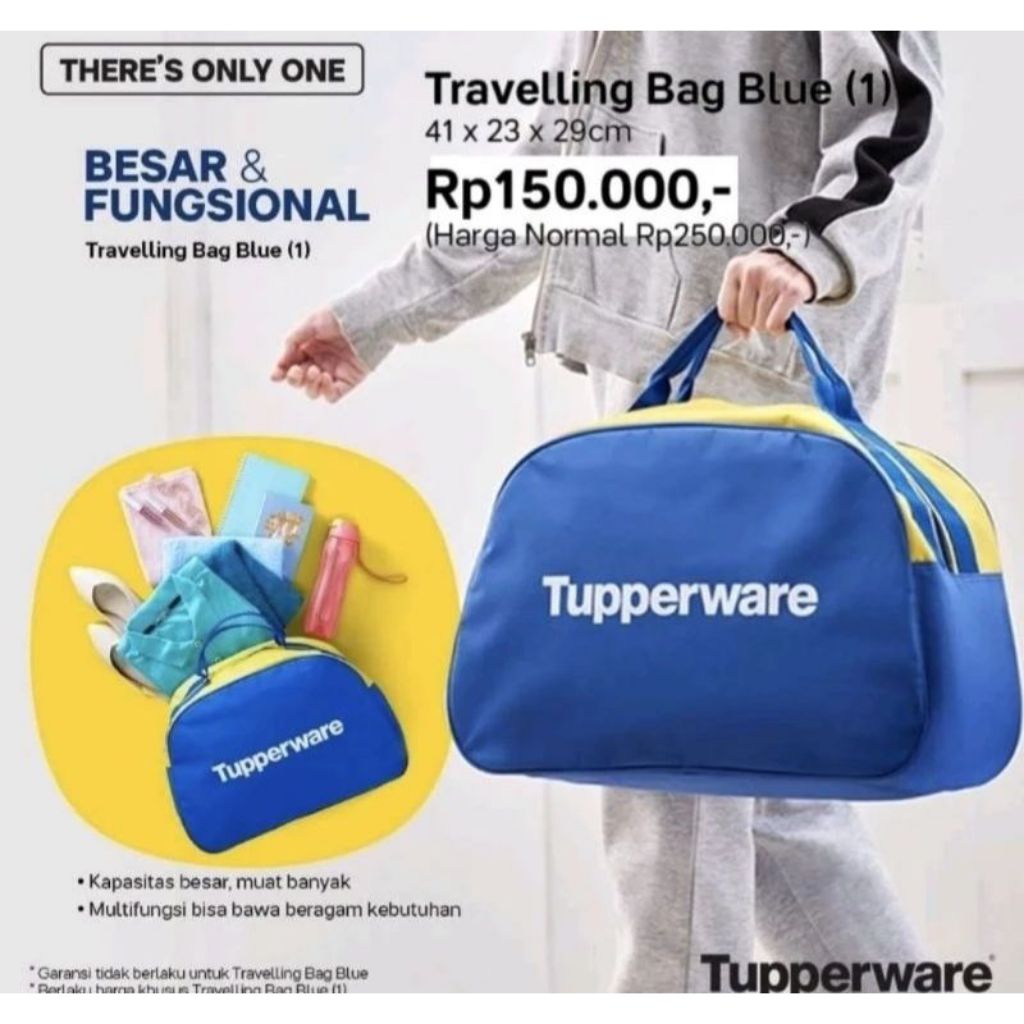 Tupperware tas kit bag travel jumbo minggat