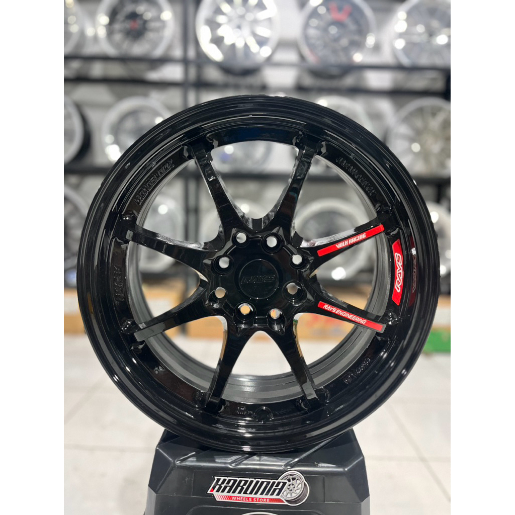 (1SETT)VELG CE28 RING 16 HITAM GLOSS BLACK NEW VELG MOBIL