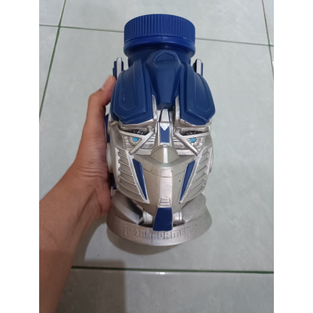 Jual Tumbler / Botol Minum Optimus Prime Transformers Original Universal Studio Hasbro