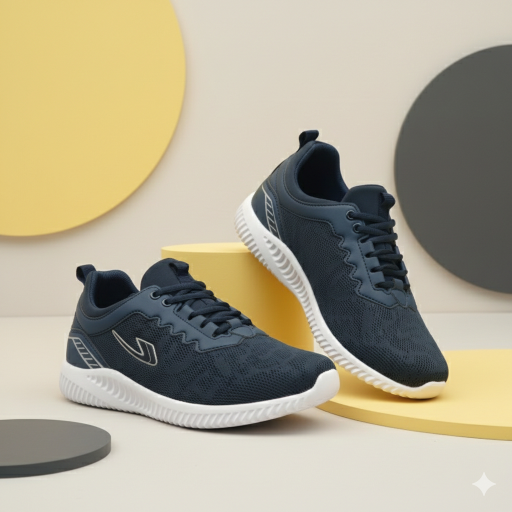 SEPATU RUNNING PRIA WANITA CEWEK COWOK SEPATU NEW ERA ORIGINAL SEPATU TALI BIRU NAVY MURAH BISA COD