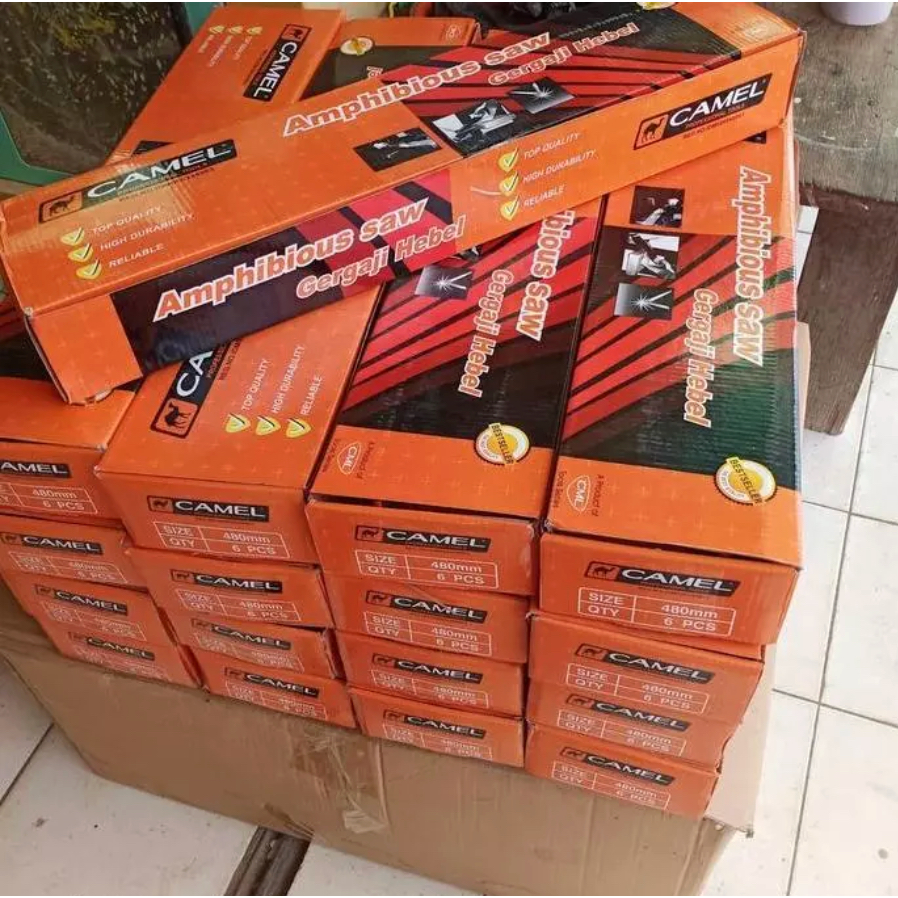 Gergaji Hebel 18" - Camel - Satuan [1Pc] - Gigi Besar Potong Bata Ringan Co