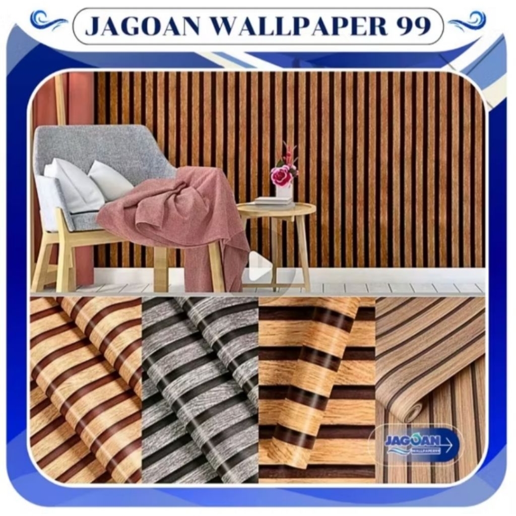 Wallpaper Sticker Dinding Wallpaper Dinding Motif Panel Wallpaper Ruang Tamu Elegan