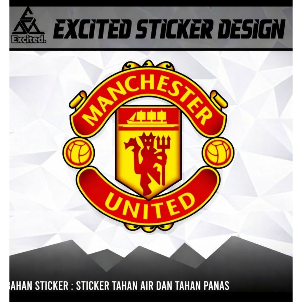 STIKER VINYL MANCHESTER UNITED