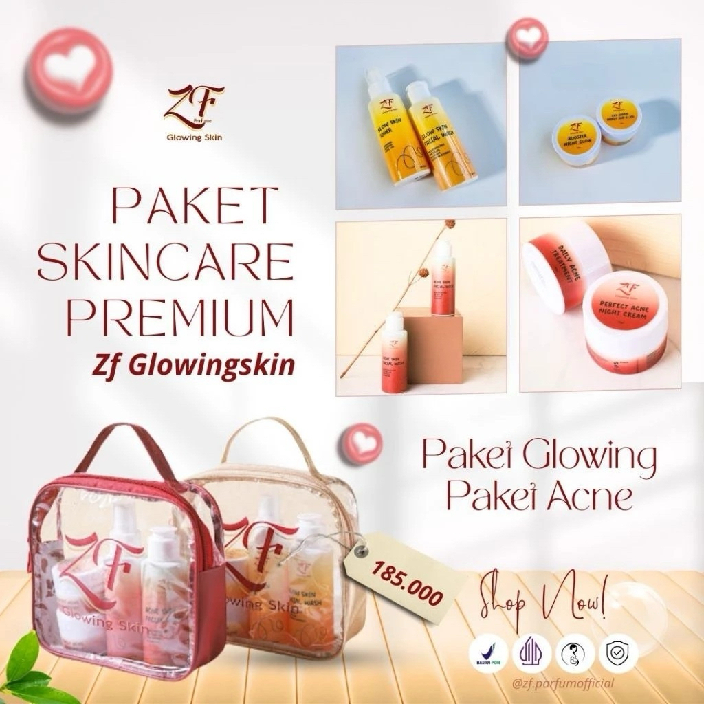 Zf Skincare Acne Normal ZF Glowingskin PAKET SKINCARE PREMIUM