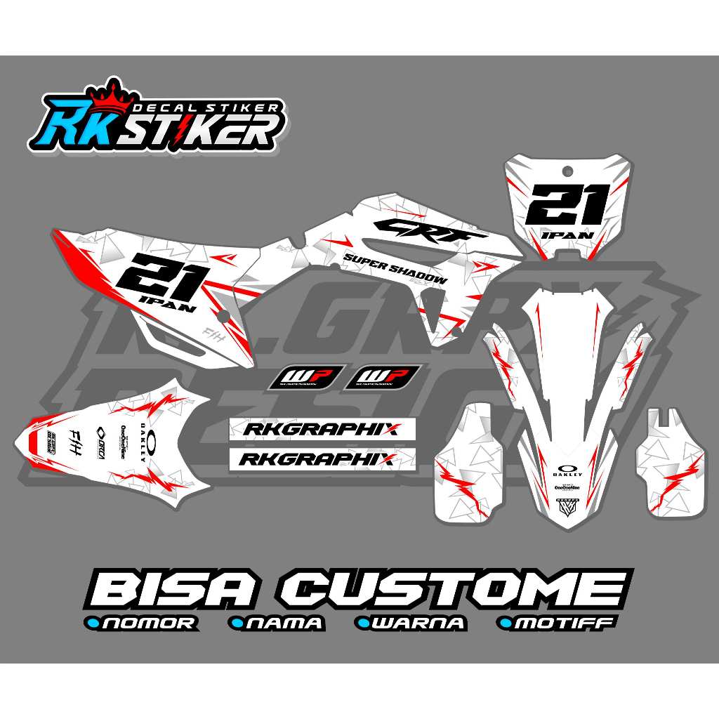Decal CRF 450 2021 Fullbody CRF 450 R / 250 Hrv Free Custome Design