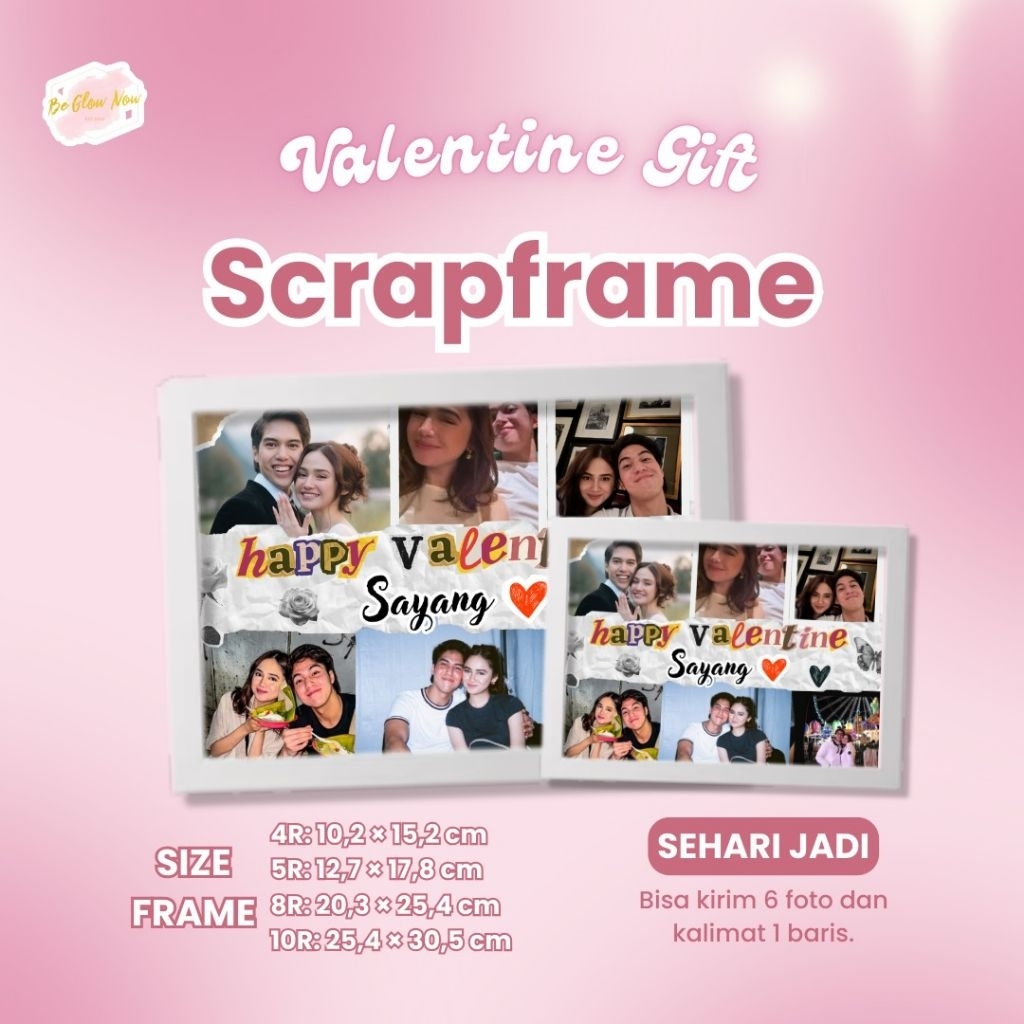 Scrapframe bingkai foto custom  | kado valentine kado custom kado pacar kado anniversary kado orangt