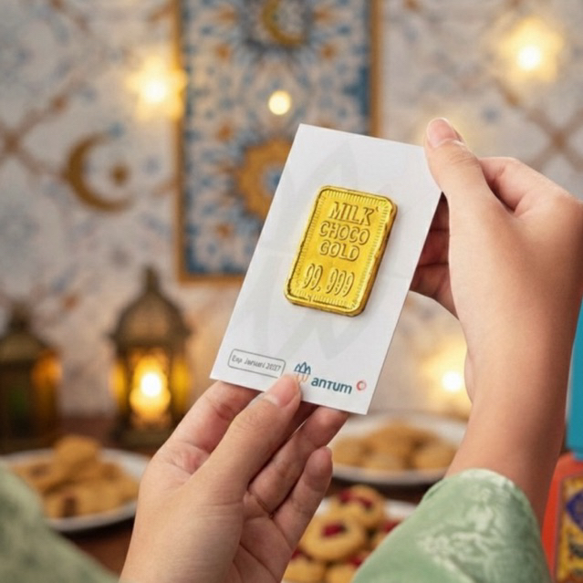 Coklat Antum Mini Gift Coklat Emas Hadiah Simpel Souvenir Unik Premium
