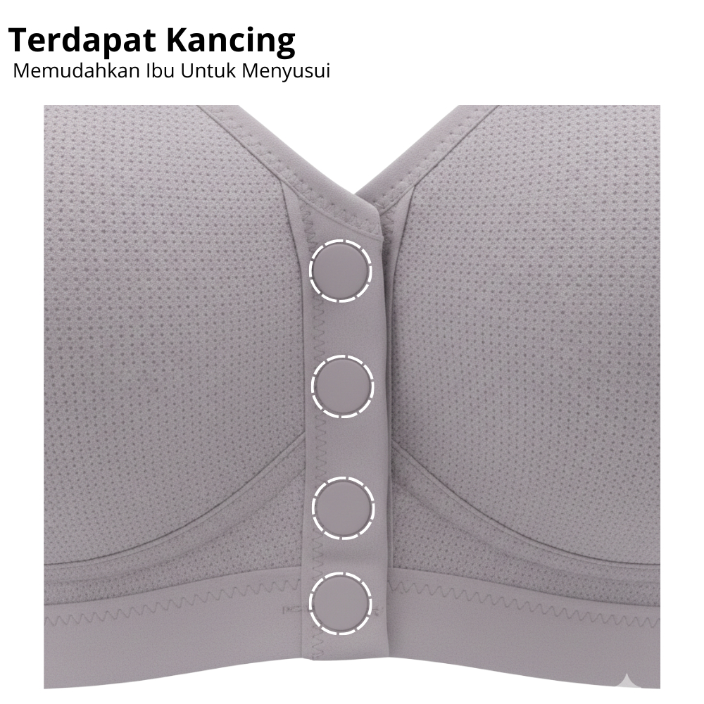 Scelta - Comfort Bra Kancing Depan Tanpa Kawat Adem Nyaman Size 36-44 | BH SC MPB1916 thumbnail 2