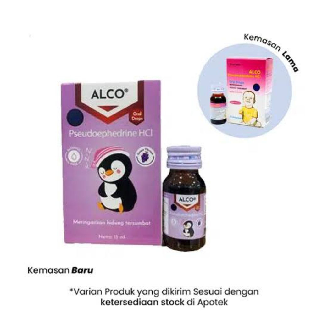 Obat Flu Pilek Bayi Alco Drop 15ml - Meringankan Hidung Tersumbat
