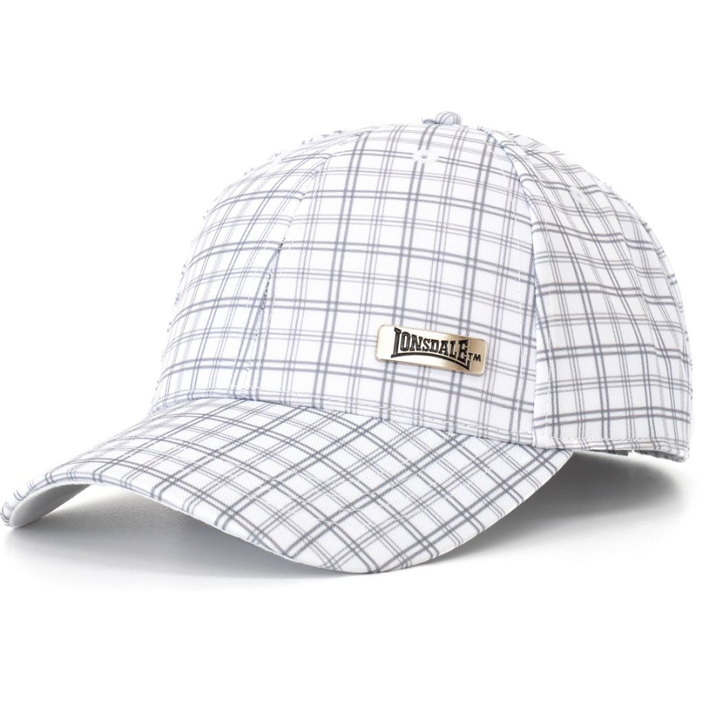 Cap Lonsdale Tartan classic original, Topi Casual Lonsdale Gingham simple logo Original, Cap Lonsdal