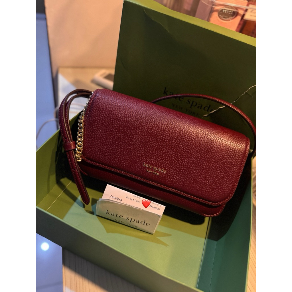 Kate Spade Ava Flap chain wallet