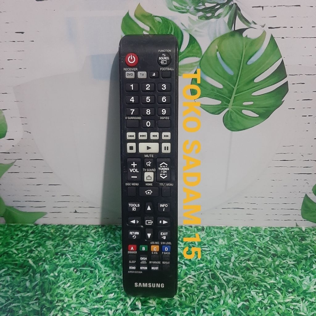 REMOTE REMOT DVD HOME THEATHER SAMSUNG AH59-02550A ORIGINAL ASLI