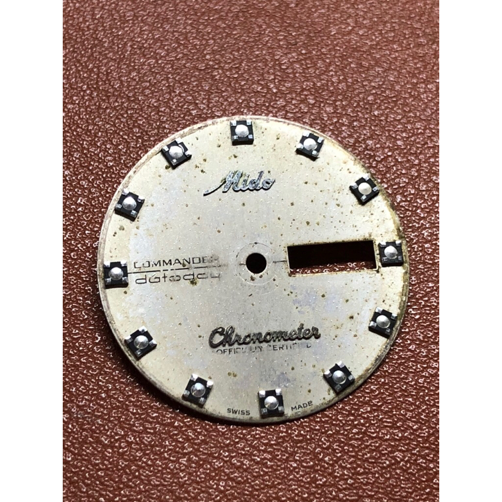 dial jam tangan mido chronometer original vintage