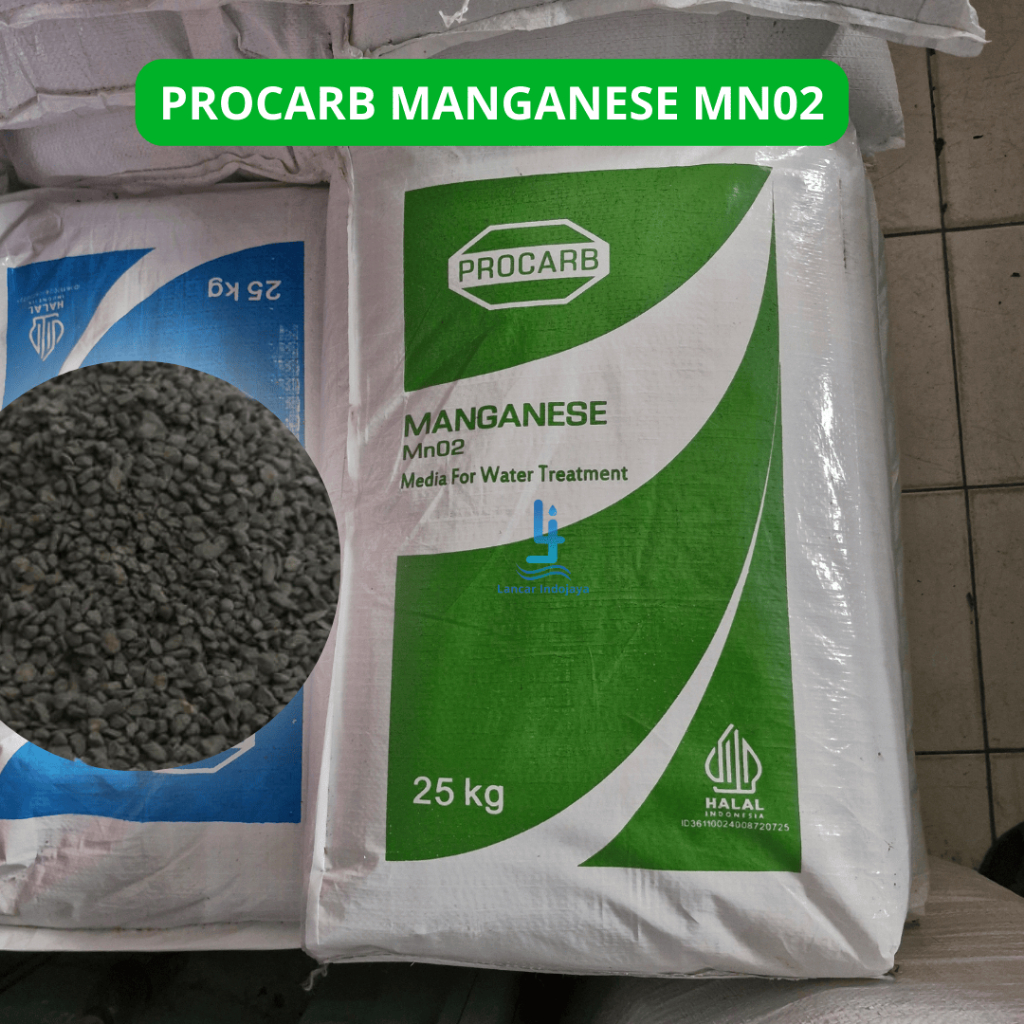 Manganese MnO2 PROCARB / Media Filter Air Mangan 25kg