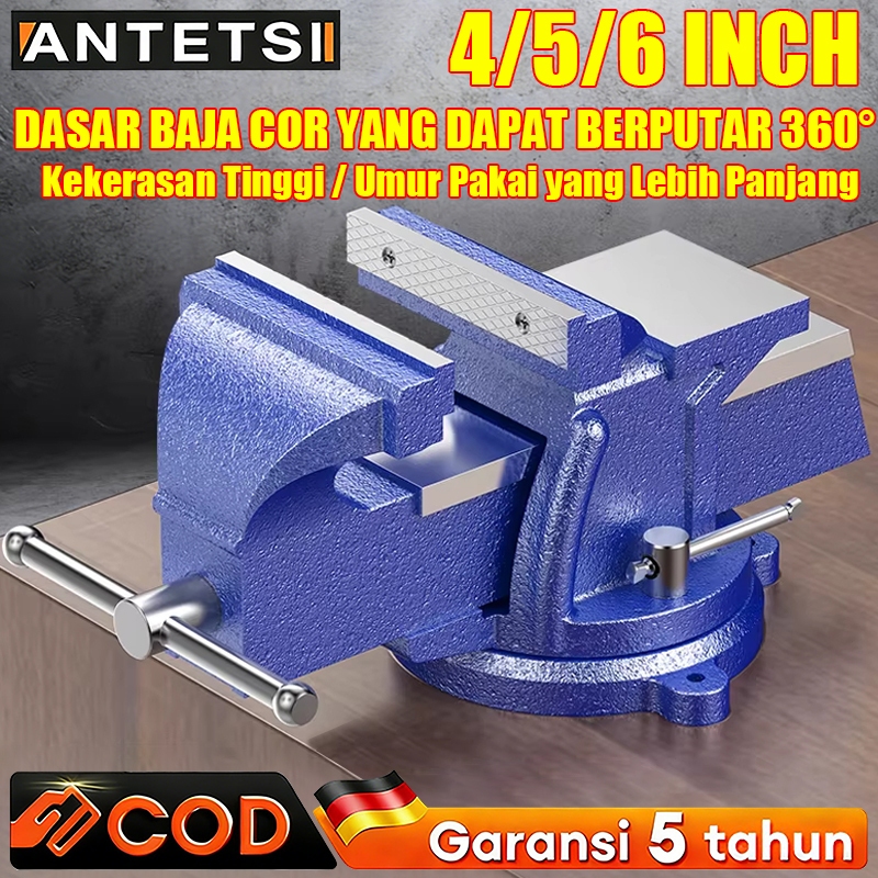ANTETSI Catok Clamp 6'' / catok paron / Ragum Klem / Catok Meja / Bench Vise / Ragum Tanggem  Alat J