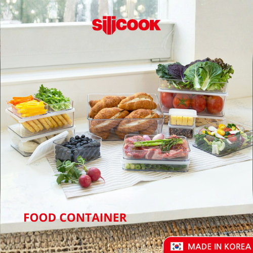 Silicook Food Container - Korean #1 Food Container Organizer Kotak Makanan Penyimpanan Kulkas Fridge