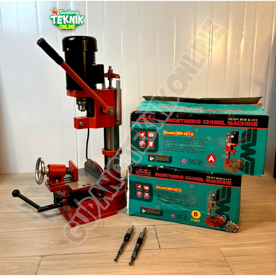 Mesin Bor Bobok Kayu Listrik MK361A WIPRO / Electric Mortising Chisel Kayu Mesin Tatah Bobok MK 361A