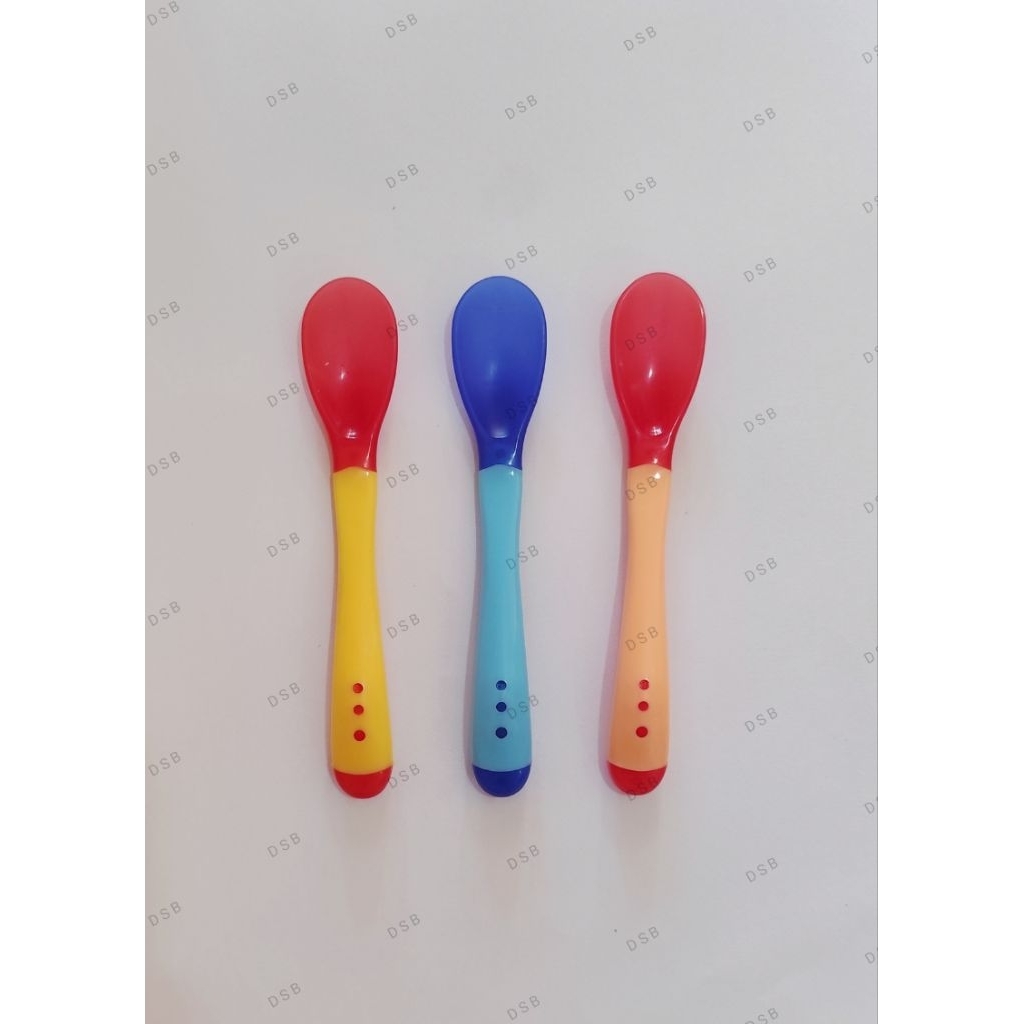 Sendok Makan Bayi Silikon / Sendok Makan Bayi / Sendok Makan Bayi Sensor Panas