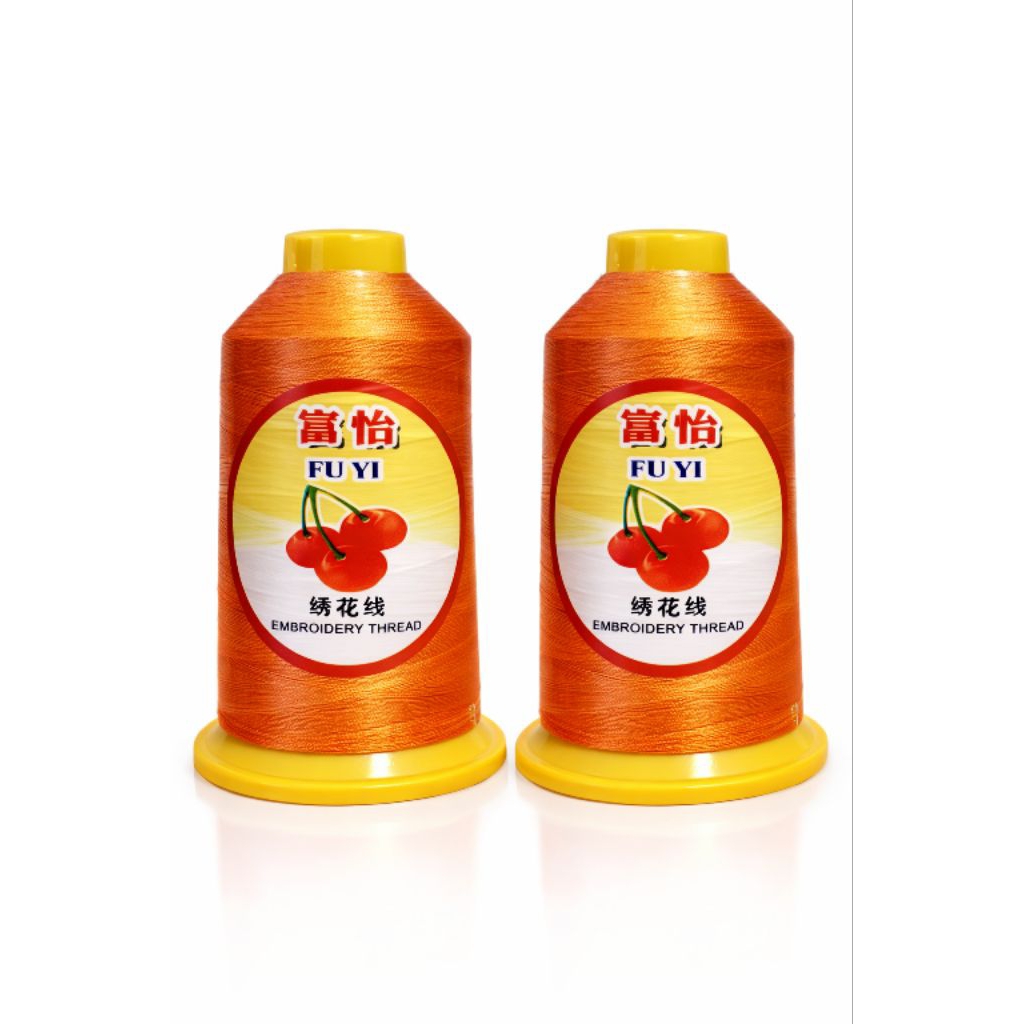 Benang Bordir Merk FUYI Warna Orange