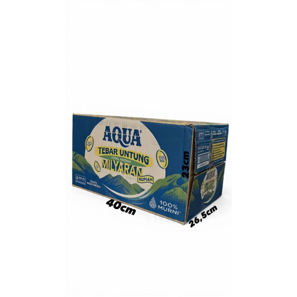 Kardus air mineral sedang dus aqua 600ml dus bekas kardus bandung murah