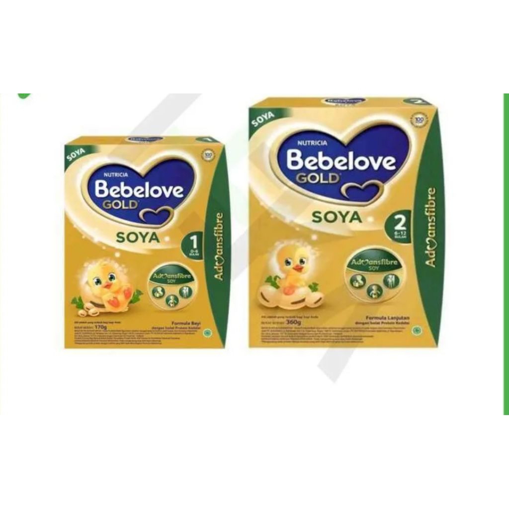 Bebelove Gold Soya 1 170 gr & Bebelove Gold Soya 2 360 gr (EXP 2027)