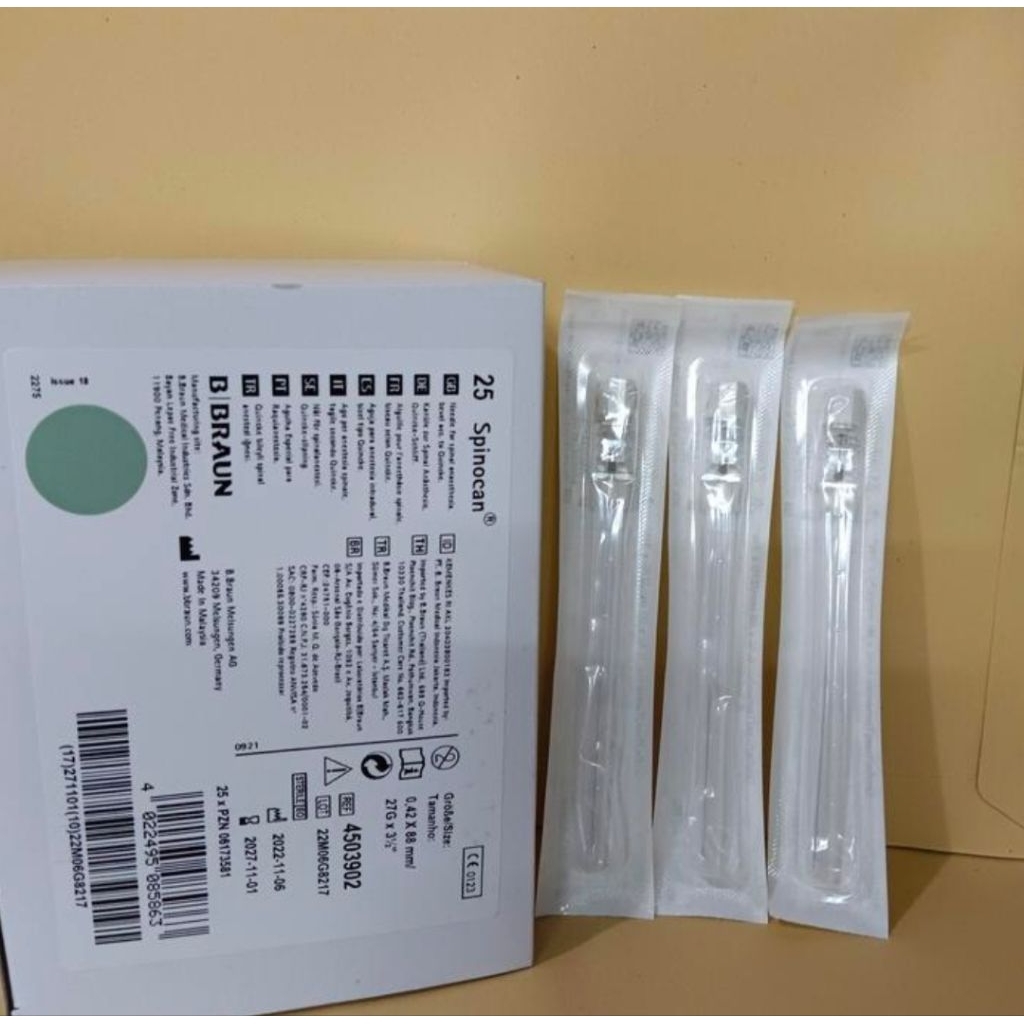 Spinocan 26G 27G B-BRAUN Original jarum spinocan BRAUN