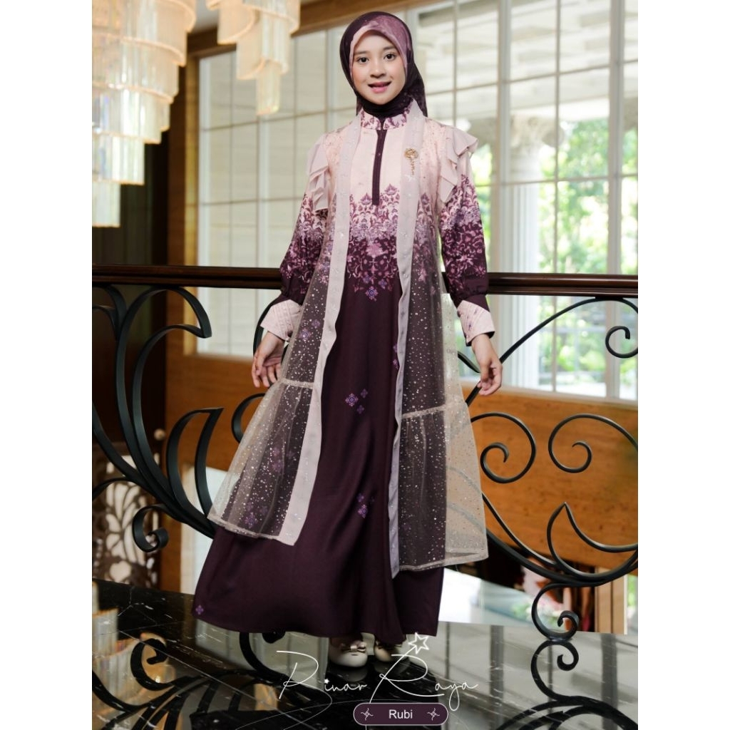 Gamis Girl Sarimbit Binar Raya Ruby Series by Nararya Group