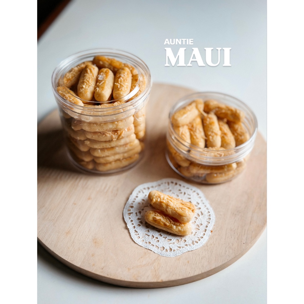 AUNTIE MAUI COOKIES - KAASTENGELS / KEJU (EDAM CHEESE) PREMIUM COOKIES - MINI SIZE