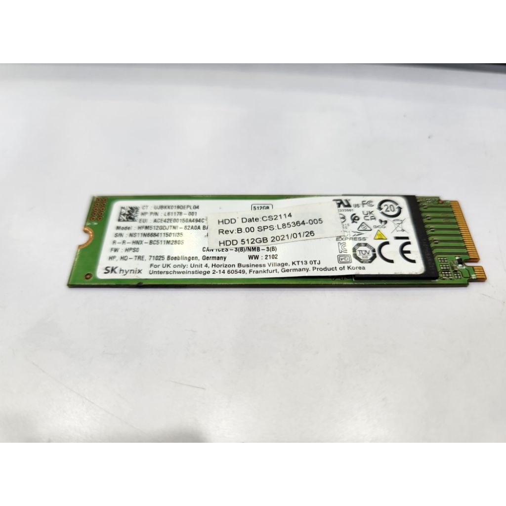 SSD NVME 512GB