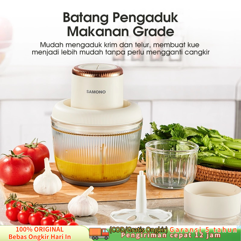 Chopper 2in1 Ibu & Anak 2.2L dan 300ml Multifungsi chopper coper daging dan bumbu coper bumbu serbag