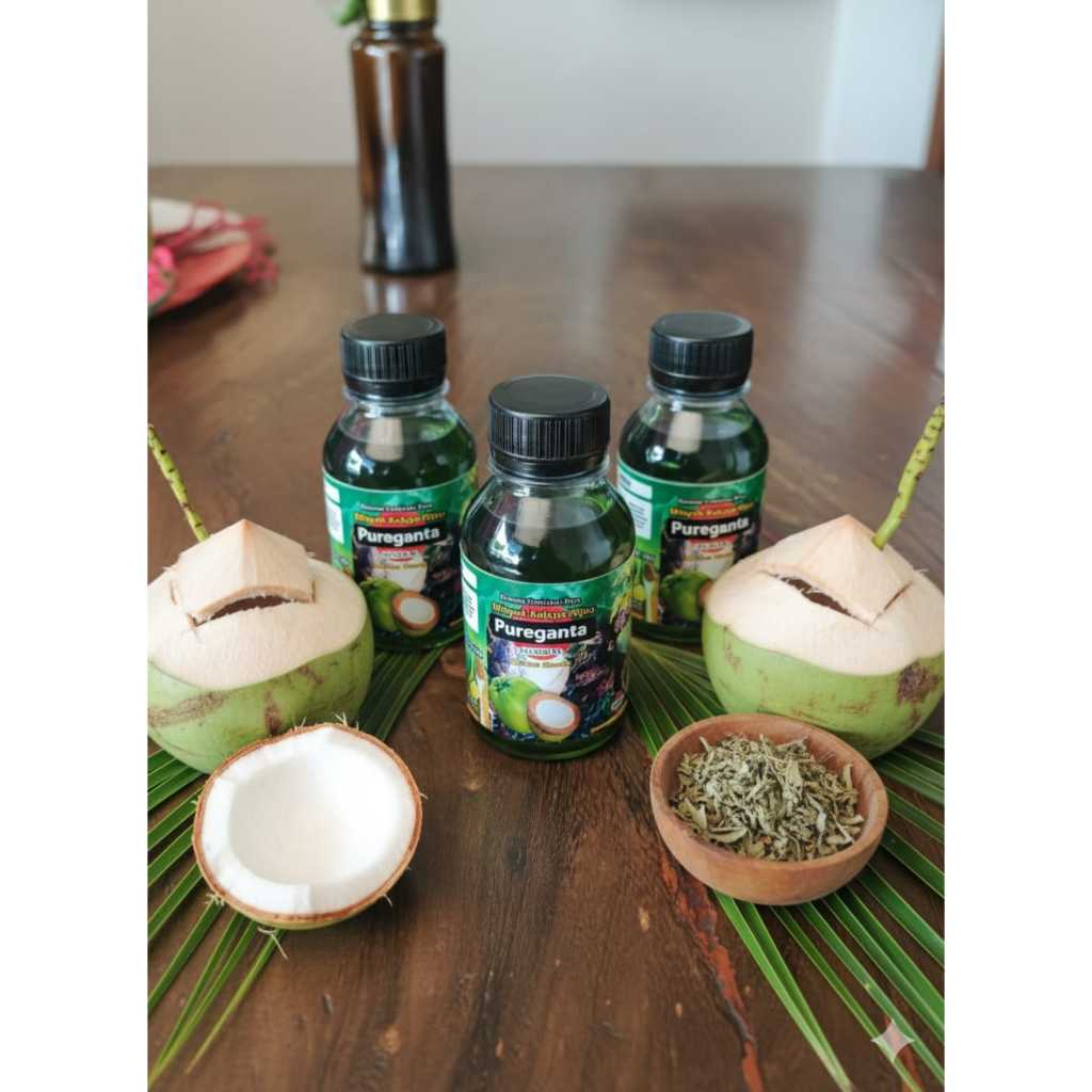 MINYAK KARO MINYAK URUT KELAPA HIJAU PUREGANTA OIL 150 ML