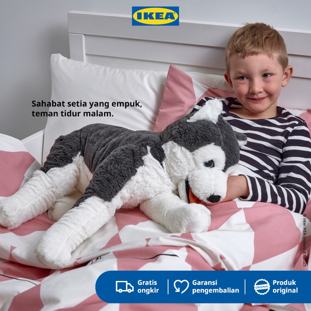 IKEA LIVLIG Boneka Anjing Bahan Poliester 57 cm