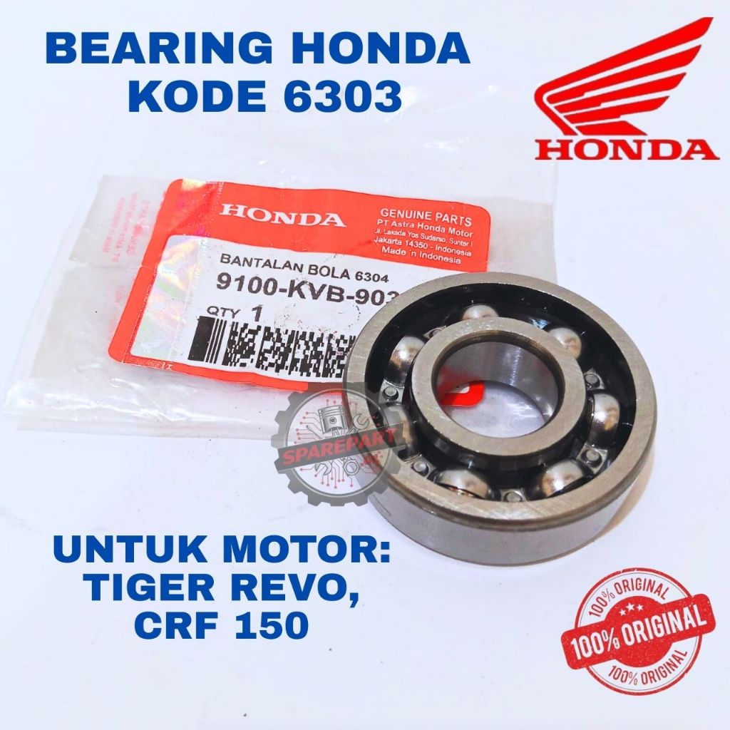 BEARING HONDA ORIGINAL KODE 6303 TIGER, BEARING HONDA TIGER REVO, CRF 150