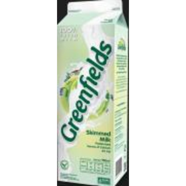 GREENFIELDS FRESH MILK SKIMMED 1000ML TANPA TUTUP