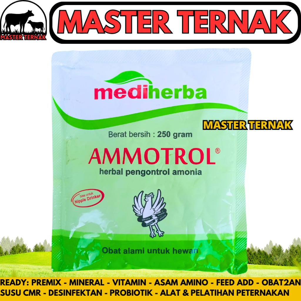 AMMOTROL 250 GRAM MEDION - Obat Herbal Penghilang Bau Kotoran Ayam Sapi Babi Semua Hewan